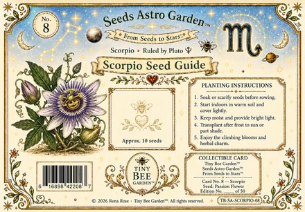 Scorpio Birthday Card — Back