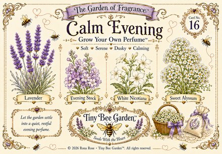 Calm Evening — Card No. 16 — Front