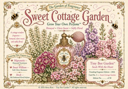 Sweet Cottage Garden — Card No. 3 — Front