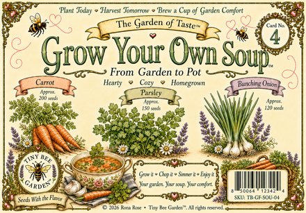 Grow Your Own Soup — Card No. 4 — Front