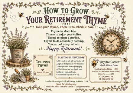 Retirement Thyme for Her — Back