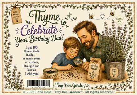 Thyme to Celebrate Your Birthday, Dad! — Front
