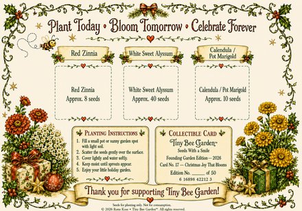 Christmas Joy That Blooms — Back