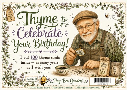 Birthday Thyme — Grandpa — Front
