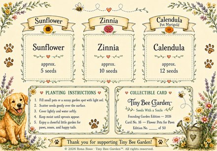 Flower Pots for Paws, Noses & Happy Tails — Back