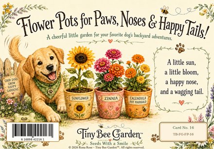 Flower Pots for Paws, Noses & Happy Tails — Front