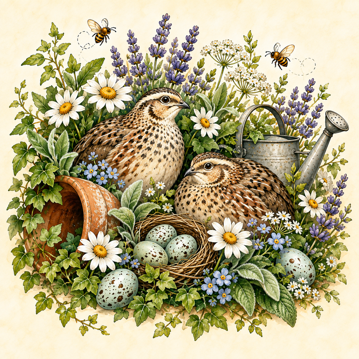 The Garden of Quails