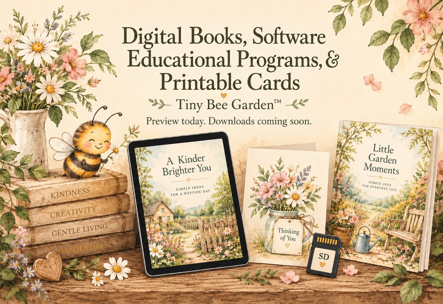 Tiny Bee Garden Merchandise