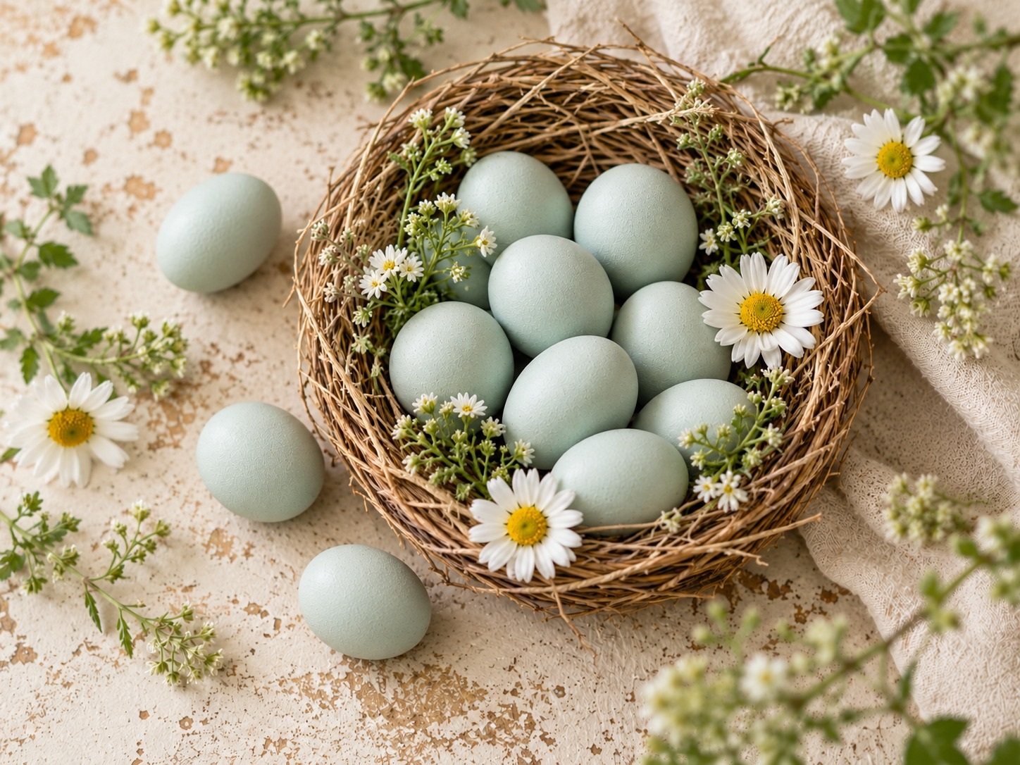 Quail Blue Celadon Coturnix Hatching Eggs qty 12 with card — front