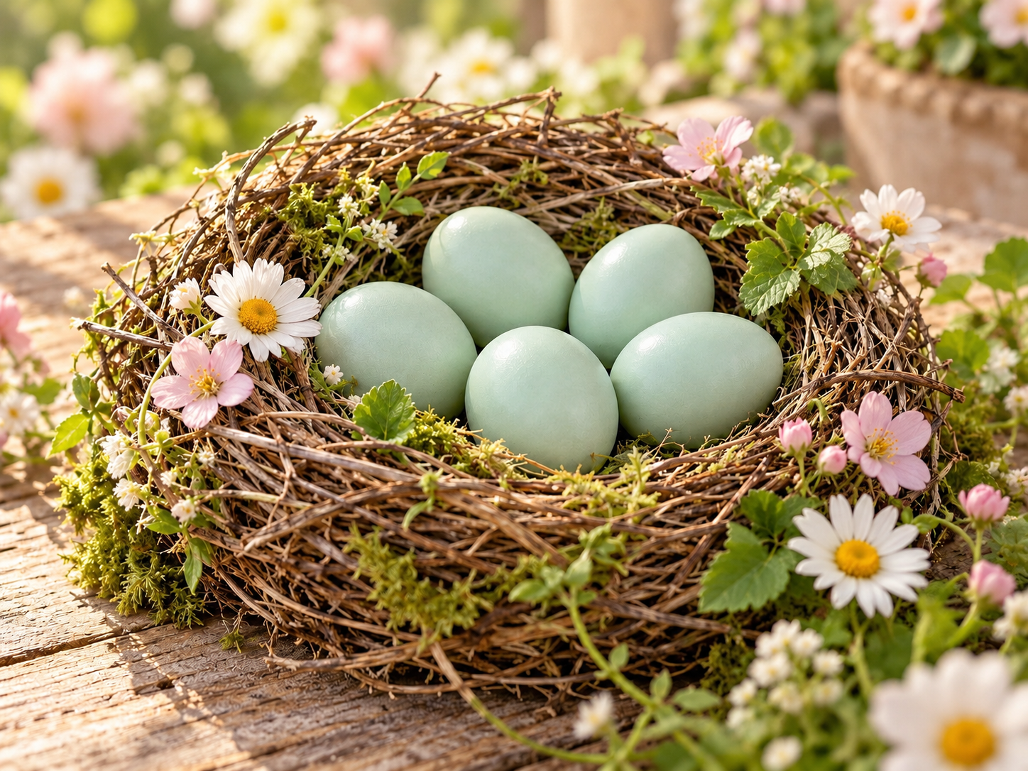Celadon Quail Hatching Eggs — 5+ Beautiful Blue Eggs — front