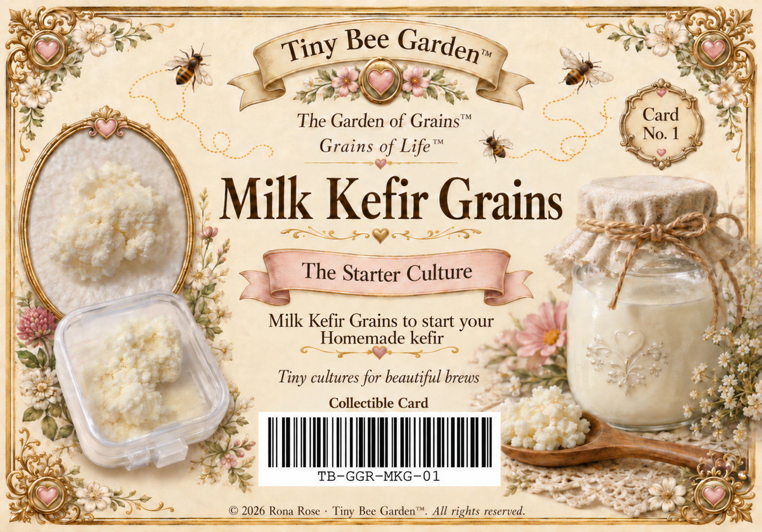 Collectible Card, wax stamped and signed by the maker